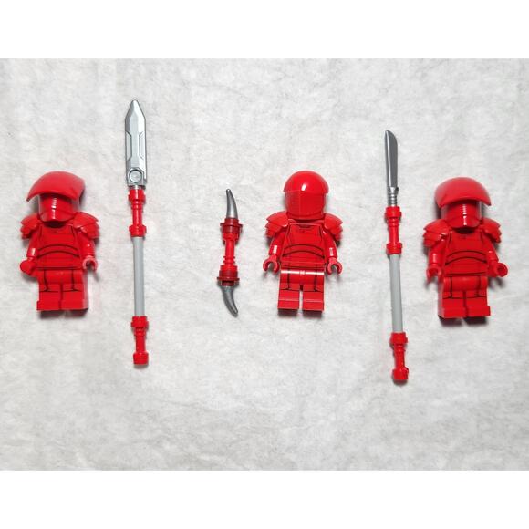 Lego Star Wars Elite Praetorian Guard Lot Of 3 W/ Platform And 2 Battle Droids - Picture 3 of 7